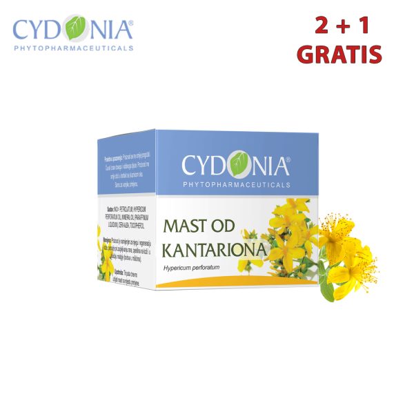 MAST OD KANTARIONA 30 ML – PRIRODNA MAST ZA OPEKOTINE, RANE I OŠTEĆENU KOŽU