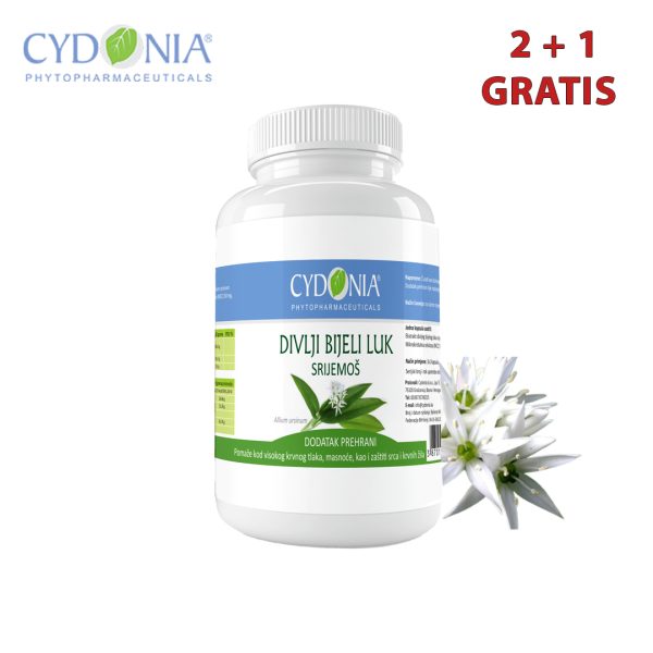 SRIJEMOŠ, DIVLJI BIJELI LUK KAPSULE ZA PRITISAK I MASNOĆU